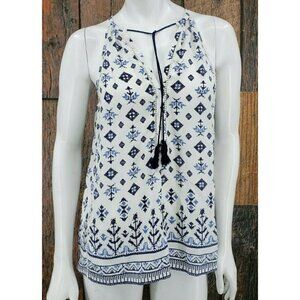 Joie Tribal Mix Eniko Printed Tank Womens Small Silk Sleeveless Blouse